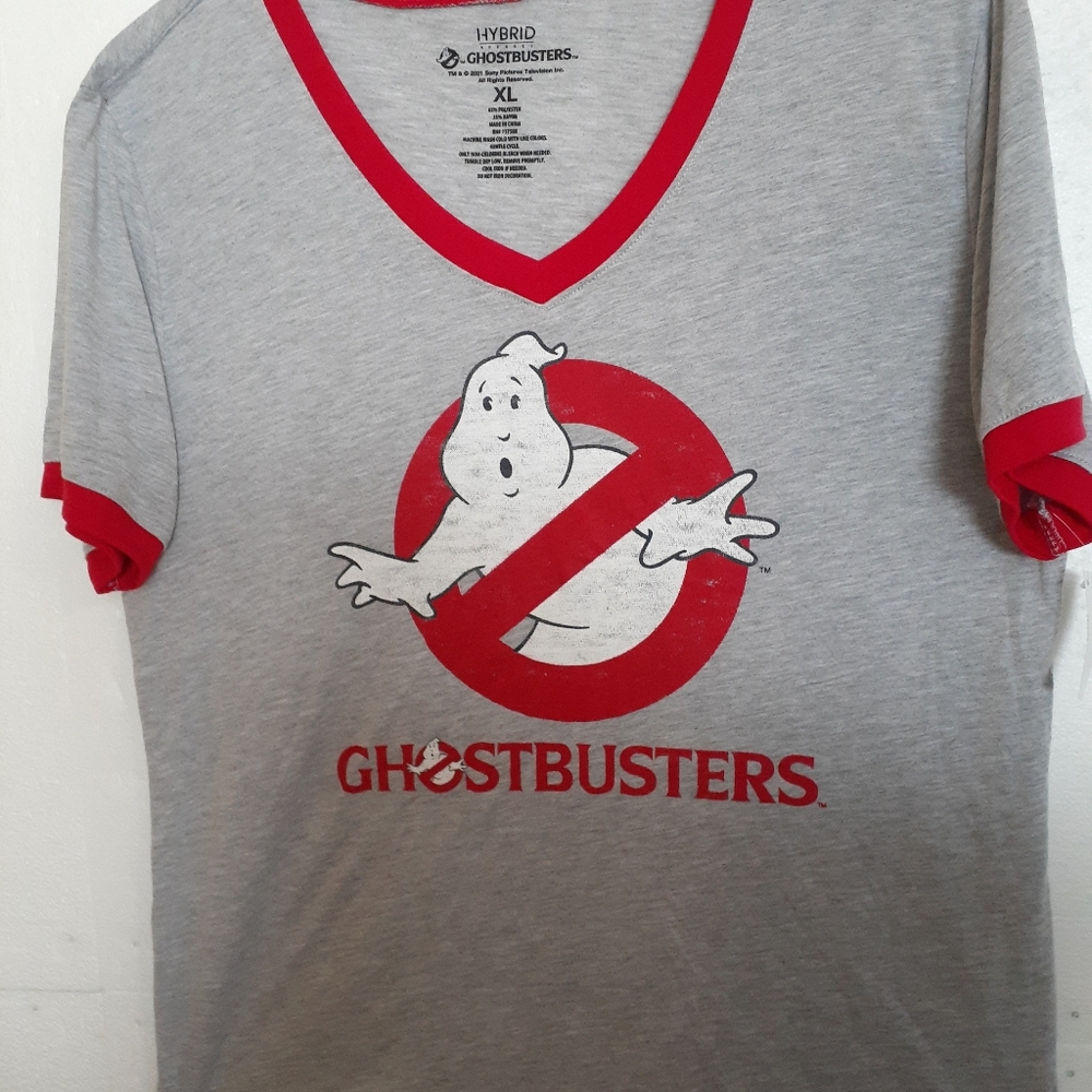 Ghostbusters Women's V-Neck T-Shirt New